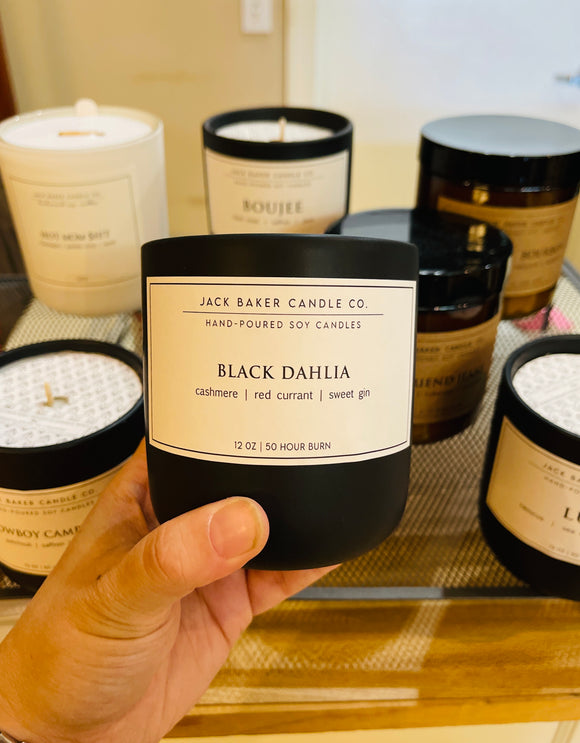 Jack Baker Black Dahlia Candle