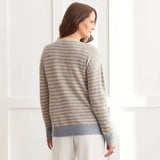 Tribal Stripe Sweater with Slits