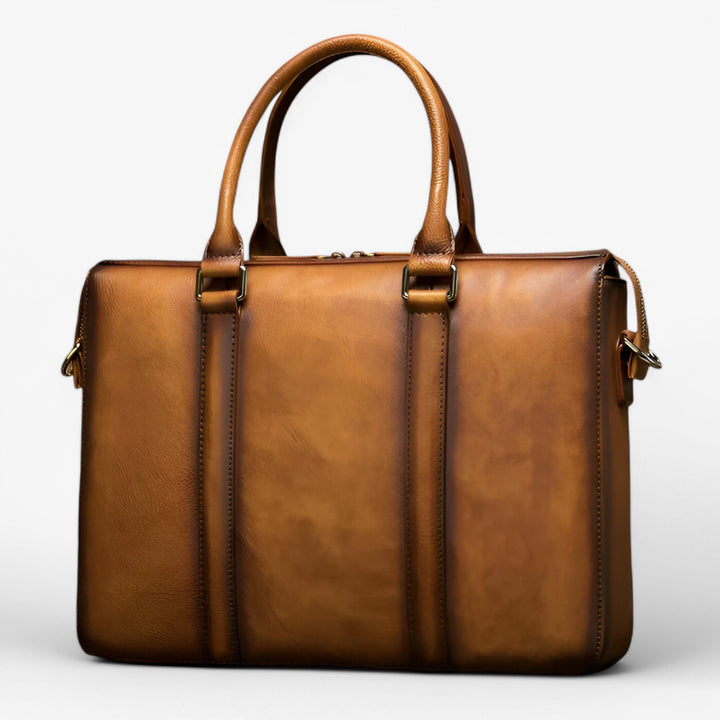 Leather Laptop Bag with Shoulder Strap