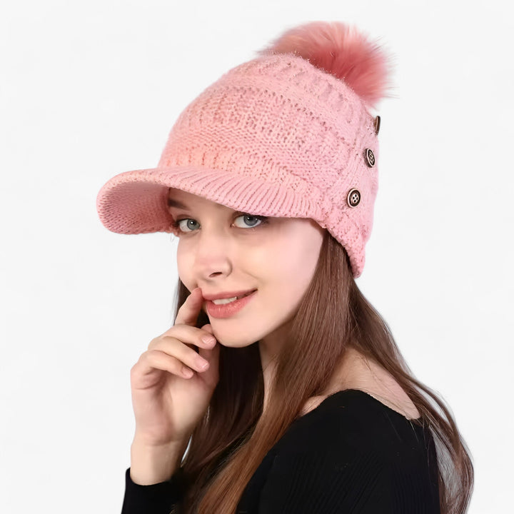 Visor Hat Warm Winter Headwear