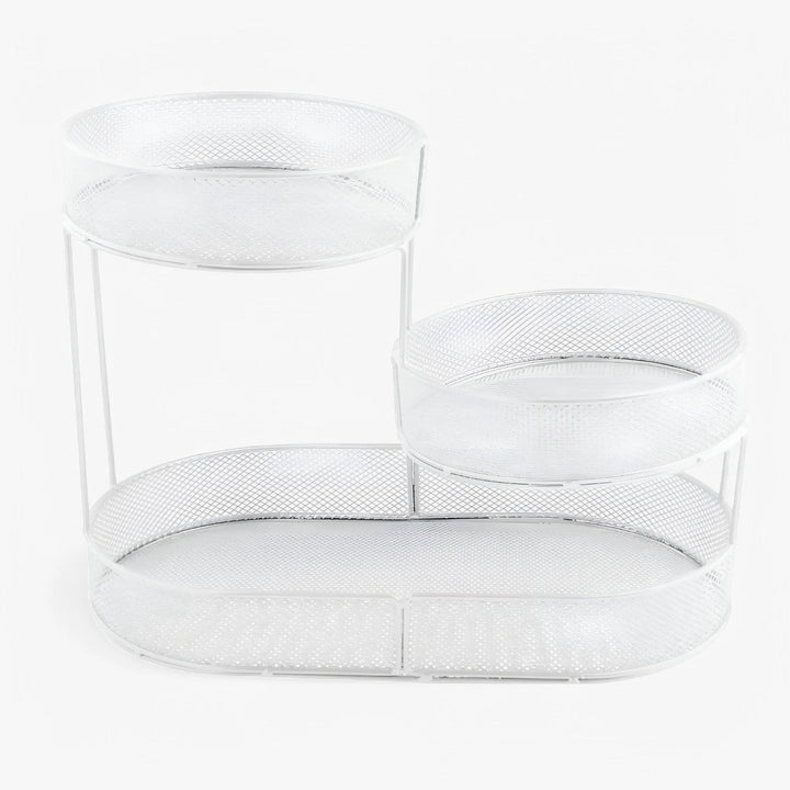 Circular Iron Fruit Basket Organizer