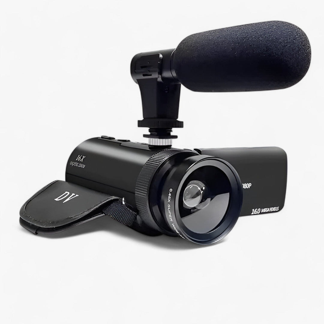 HD Camcorder with Microphone for Vlogging Equipment