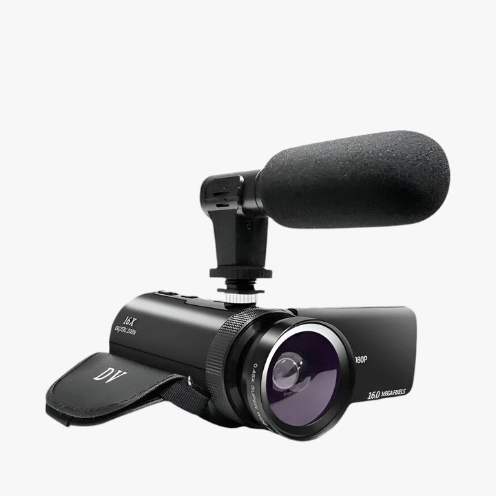 HD Camcorder with Microphone for Vlogging Equipment