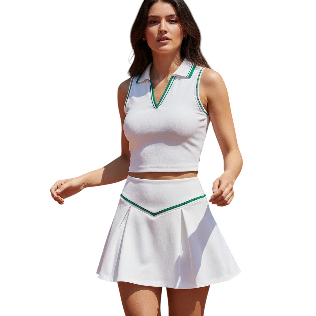 Women's Tennis Outfit 2-Piece Padded Top