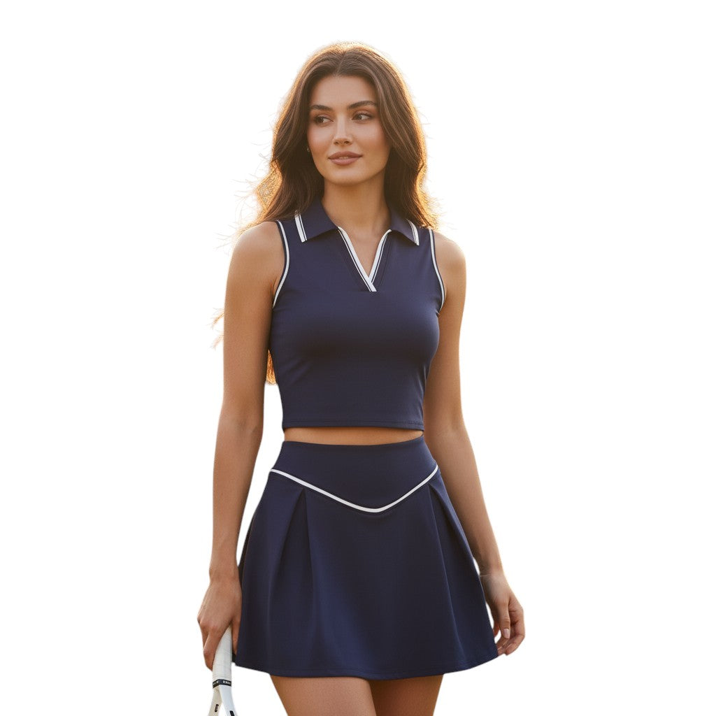 Women's Tennis Outfit 2-Piece Padded Top