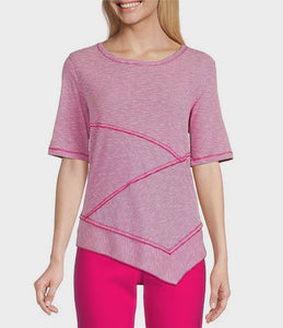 Pinkberry Stripe Short Sleeve Top