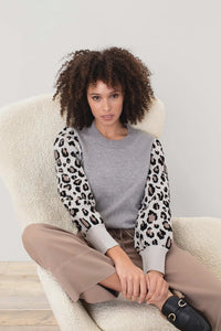 Tribal Cheetah Sleeve Sweater