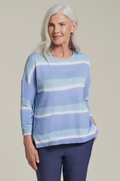 Tribal Sky Stripe Sweater